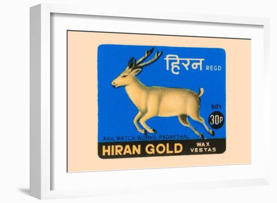 Hiran Gold Wax Vestas-null-Framed Art Print