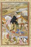 Da'Ud Receives a Robe of Honor from Munim Khan (Llustration from the Akbarnam), Ca 1604-Hiranand-Giclee Print