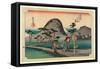 Hiratsuka-Utagawa Hiroshige-Framed Stretched Canvas