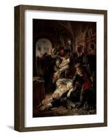 Hired Assassins Killing Tzar Boris Fyodorevich Godunov's Son, 1862-Konstantin Egorovich Makovsky-Framed Giclee Print