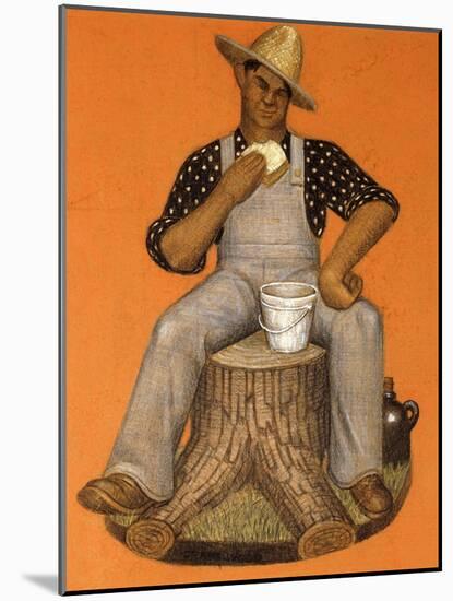 Hired Man-Grant Wood-Mounted Giclee Print