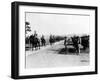 Hirohito, the Price Regent of Japan, Reveiwing the Regiment of the Japanese Army, 1926-null-Framed Photo