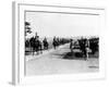 Hirohito, the Price Regent of Japan, Reveiwing the Regiment of the Japanese Army, 1926-null-Framed Photo