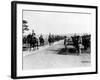 Hirohito, the Price Regent of Japan, Reveiwing the Regiment of the Japanese Army, 1926-null-Framed Photo