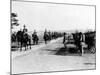 Hirohito, the Price Regent of Japan, Reveiwing the Regiment of the Japanese Army, 1926-null-Mounted Photo