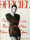 L'Officiel, December 1988 - Nicola Porte une Robe-Bustier de Givenchy-Hiromasa-Art Print