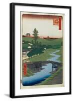 Hiroo on Furukawa River (One Hundred Famous Views of Ed), 1856-1858-Utagawa Hiroshige-Framed Giclee Print