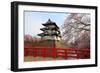 Hirosaki Castle and Cherry Blossoms-tamikosan-Framed Photographic Print