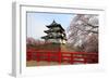 Hirosaki Castle and Cherry Blossoms-tamikosan-Framed Photographic Print