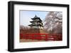 Hirosaki Castle and Cherry Blossoms-tamikosan-Framed Photographic Print