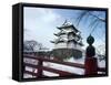 Hirosaki Castle in the Snow, Aomori, Japan-null-Framed Stretched Canvas