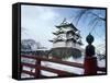 Hirosaki Castle in the Snow, Aomori, Japan-null-Framed Stretched Canvas