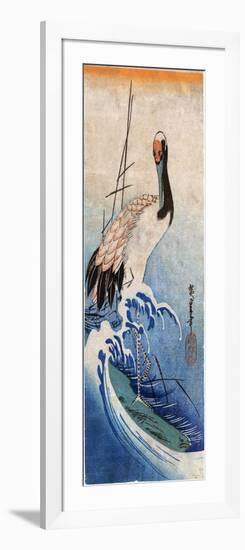 Hiroshige: Crane, C. 1834-Ando Hiroshige-Framed Giclee Print