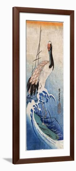 Hiroshige: Crane, C. 1834-Ando Hiroshige-Framed Giclee Print