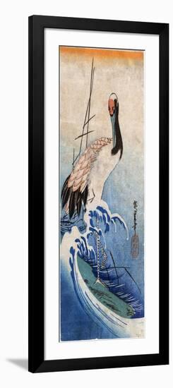 Hiroshige: Crane, C. 1834-Ando Hiroshige-Framed Giclee Print