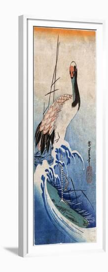 Hiroshige: Crane, C. 1834-Ando Hiroshige-Framed Giclee Print