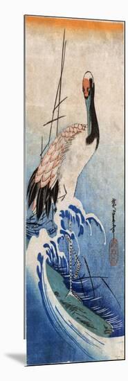 Hiroshige: Crane, C. 1834-Ando Hiroshige-Mounted Giclee Print