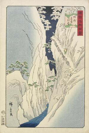 Snow at the Kiso Gorge in Shinshu Province, November 1859