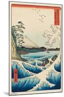 Hiroshige - The Sea at Satta-Trends International-Mounted Poster