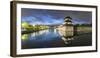 Hiroshima Castle at Dusk, Hiroshima, Hiroshima Prefecture, Japan-Ian Trower-Framed Photographic Print