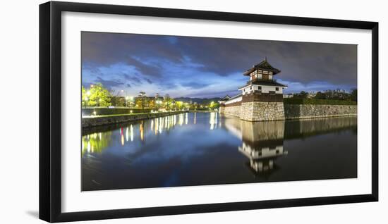 Hiroshima Castle at Dusk, Hiroshima, Hiroshima Prefecture, Japan-Ian Trower-Framed Photographic Print