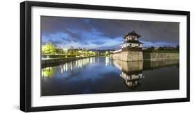 Hiroshima Castle at Dusk, Hiroshima, Hiroshima Prefecture, Japan-Ian Trower-Framed Photographic Print