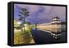 Hiroshima Castle Grounds, Hiroshima, Honshu, Japan, Asia-Christian Kober-Framed Stretched Canvas