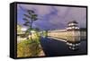 Hiroshima Castle Grounds, Hiroshima, Honshu, Japan, Asia-Christian Kober-Framed Stretched Canvas