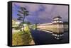 Hiroshima Castle Grounds, Hiroshima, Honshu, Japan, Asia-Christian Kober-Framed Stretched Canvas