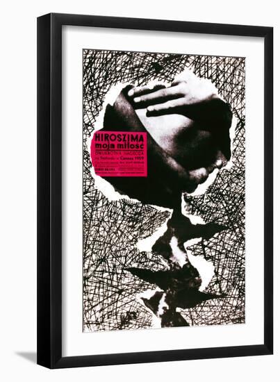 Hiroshima Mon Amour, (AKA Hiroszima Moja Milosc), Polish Poster, 1959-null-Framed Giclee Print