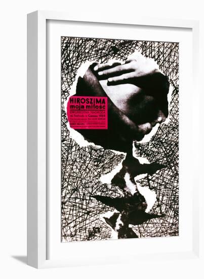 Hiroshima Mon Amour, (AKA Hiroszima Moja Milosc), Polish Poster, 1959-null-Framed Giclee Print