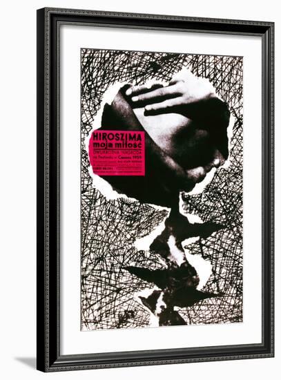 Hiroshima Mon Amour, (AKA Hiroszima Moja Milosc), Polish Poster, 1959-null-Framed Giclee Print