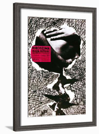 Hiroshima Mon Amour, (AKA Hiroszima Moja Milosc), Polish Poster, 1959-null-Framed Giclee Print