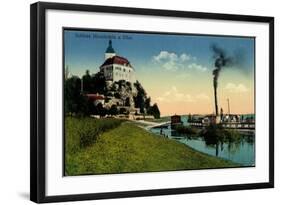 Hirschstein Elbe, Schlossblick, Dampfer Bohemia-null-Framed Giclee Print