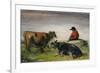 Hirte mit Kühen. Um 1885-Wilhelm Busch-Framed Giclee Print