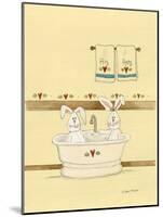 His and Her Bunnies in Tub-Debbie McMaster-Mounted Giclee Print