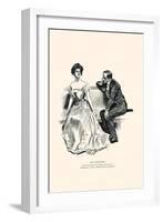 His Beginning-Charles Dana Gibson-Framed Art Print