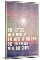 His Breath Made The Stars-null-Mounted Art Print