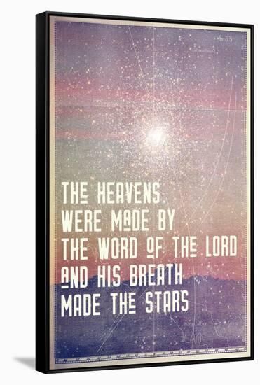 His Breath Made The Stars-null-Framed Stretched Canvas
