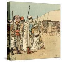 His Carriage in Egypt-Louis-Charles Bombled-Stretched Canvas