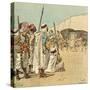 His Carriage in Egypt-Louis-Charles Bombled-Stretched Canvas