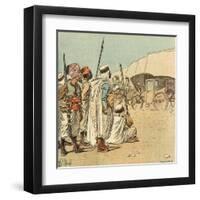 His Carriage in Egypt-Louis-Charles Bombled-Framed Art Print