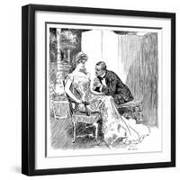 His Dance, 1903-Charles Dana Gibson-Framed Giclee Print