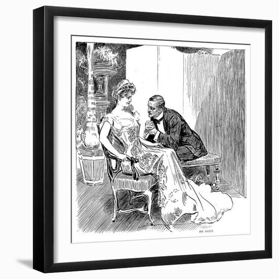 His Dance, 1903-Charles Dana Gibson-Framed Giclee Print