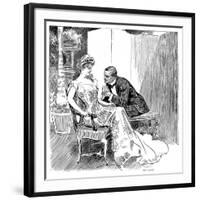 His Dance, 1903-Charles Dana Gibson-Framed Giclee Print