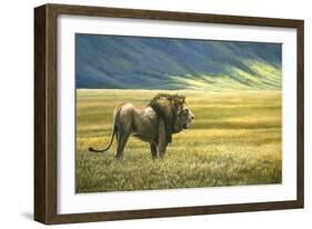 His Domain Lion-Jeremy Paul-Framed Premium Giclee Print
