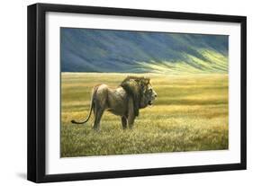 His Domain Lion-Jeremy Paul-Framed Premium Giclee Print