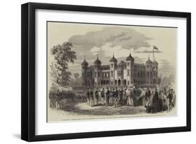 His Excellency Governor Hampton Presenting Commissions to the Officers of the West Australian Volun-null-Framed Premium Giclee Print