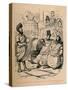 'His Excellency Q Fabius offering Peace or War to the Carthaginian Senate', 1852-John Leech-Stretched Canvas