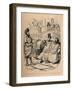 'His Excellency Q Fabius offering Peace or War to the Carthaginian Senate', 1852-John Leech-Framed Giclee Print